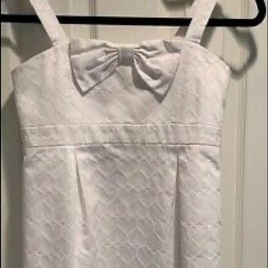 Lilly Pulitzer White Girl’s Dress, Heart Pattern